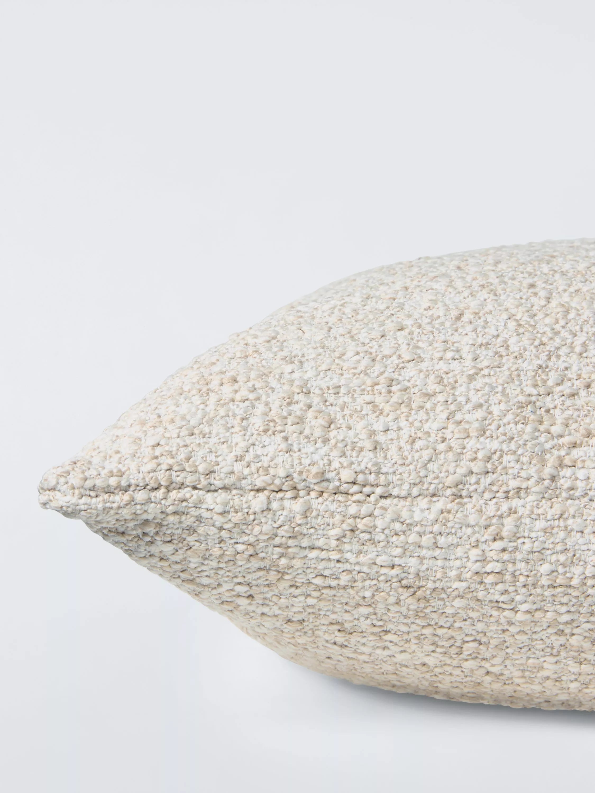 John Lewis boucle cushion natural 50cm, imported from the UK