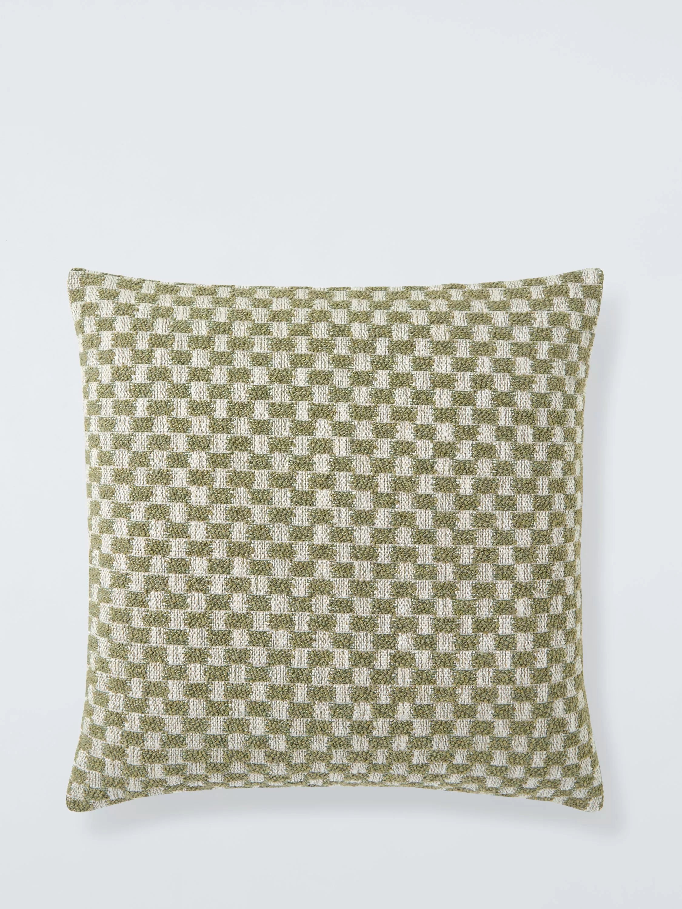 John Lewis woven check cushion 50x50cm - British product