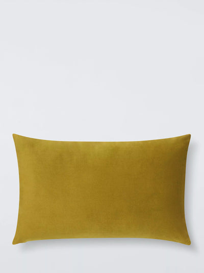John Lewis John Lewis Rectangular Velvet Cushion, Pickle- Buy online at McGrocer