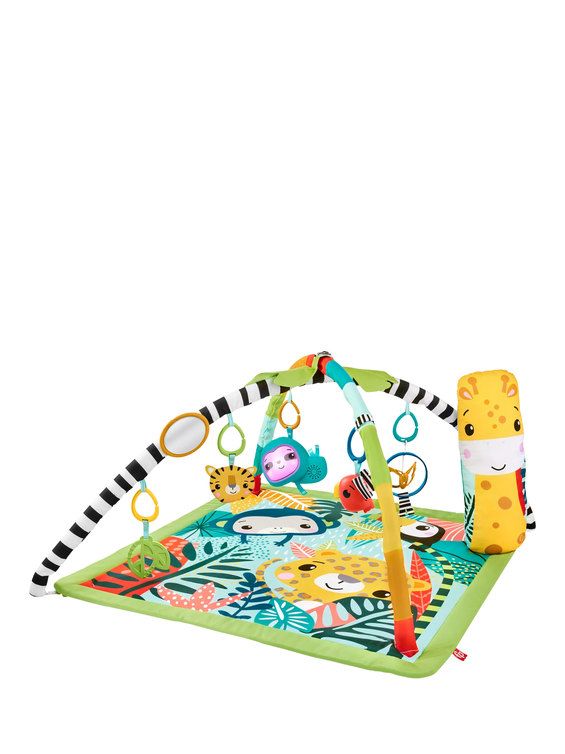 Fisher-Price 3-in-1 Rainforest sensory gym baby activity toy (British brand)