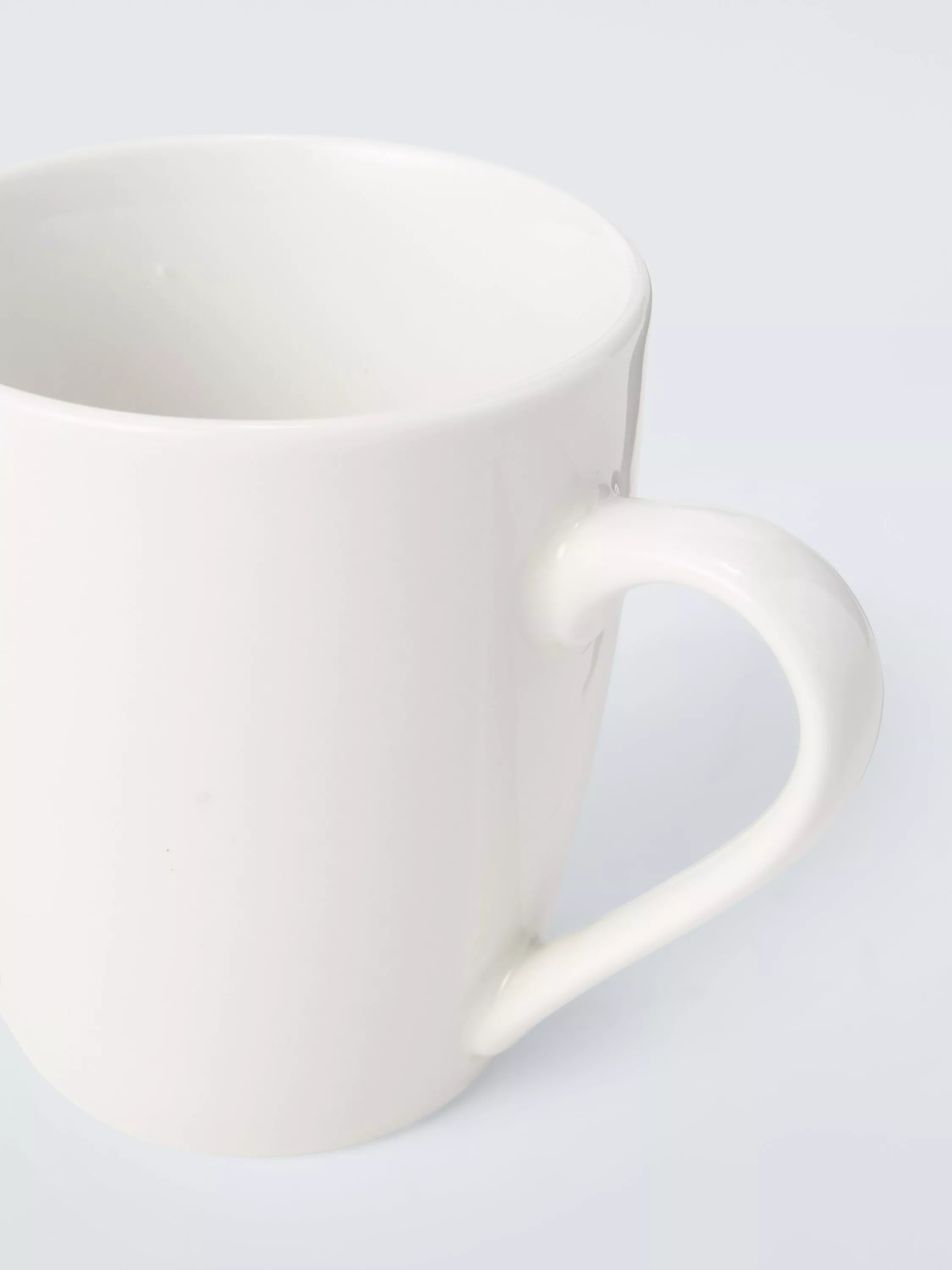 John Lewis white porcelain mugs set of 4 355ml, UK version