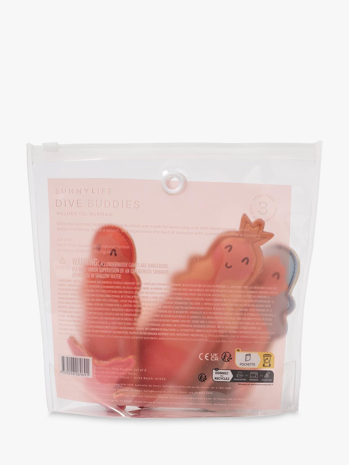 Sunnylife Melody the Mermaid dive buddies set of 3, imported from the UK