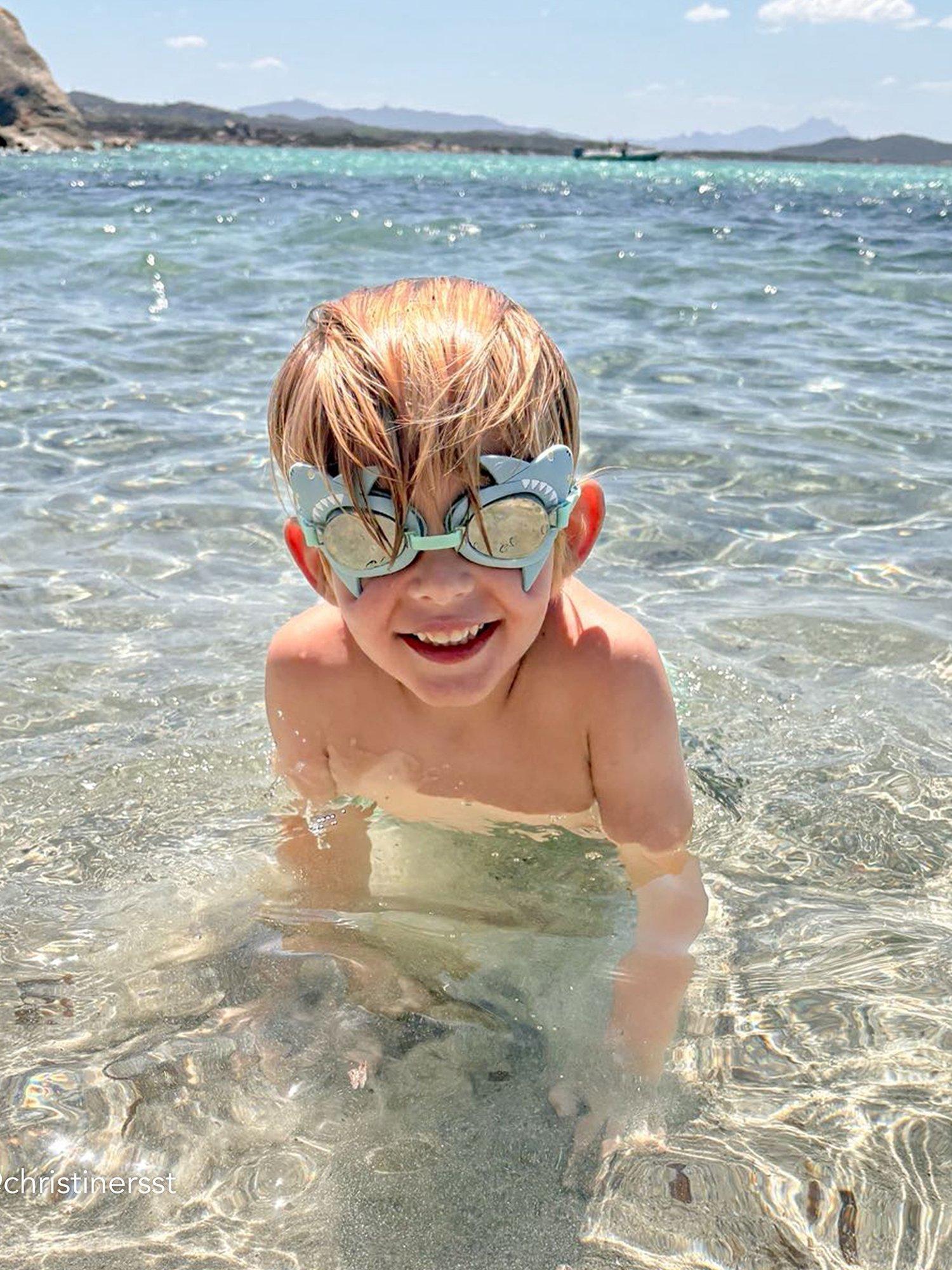 Sunnylife kids swimming goggles Aqua - British product