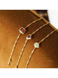 Daisy London garnet birthstone bracelet (British brand)