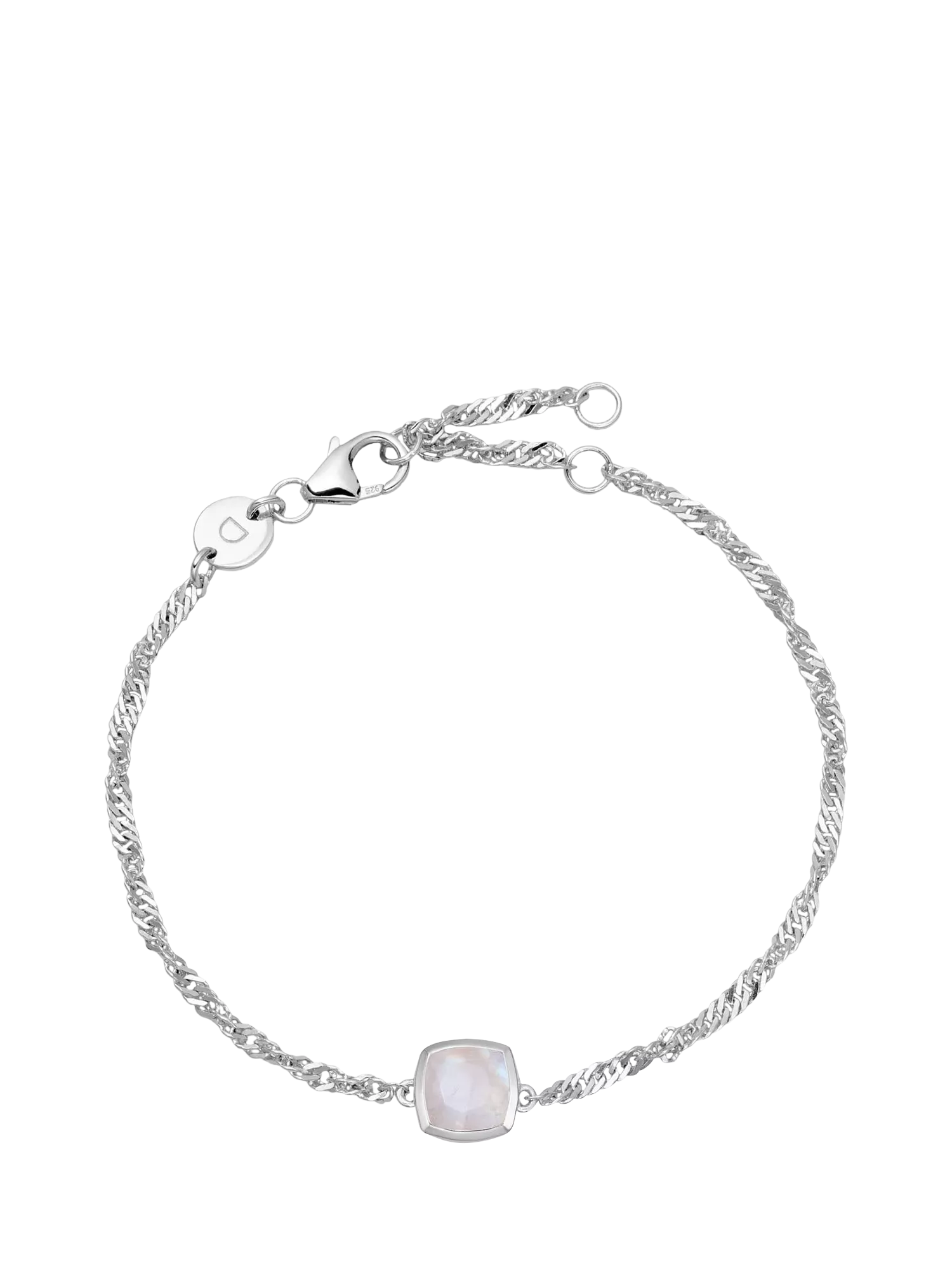 Daisy London April White Topaz Birthstone Bracelet