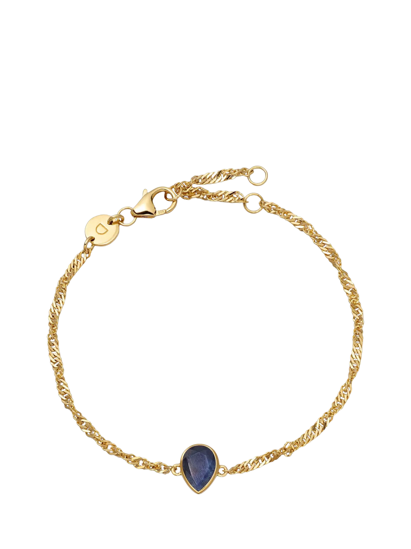 Daisy London September sapphire birthstone bracelet - British product