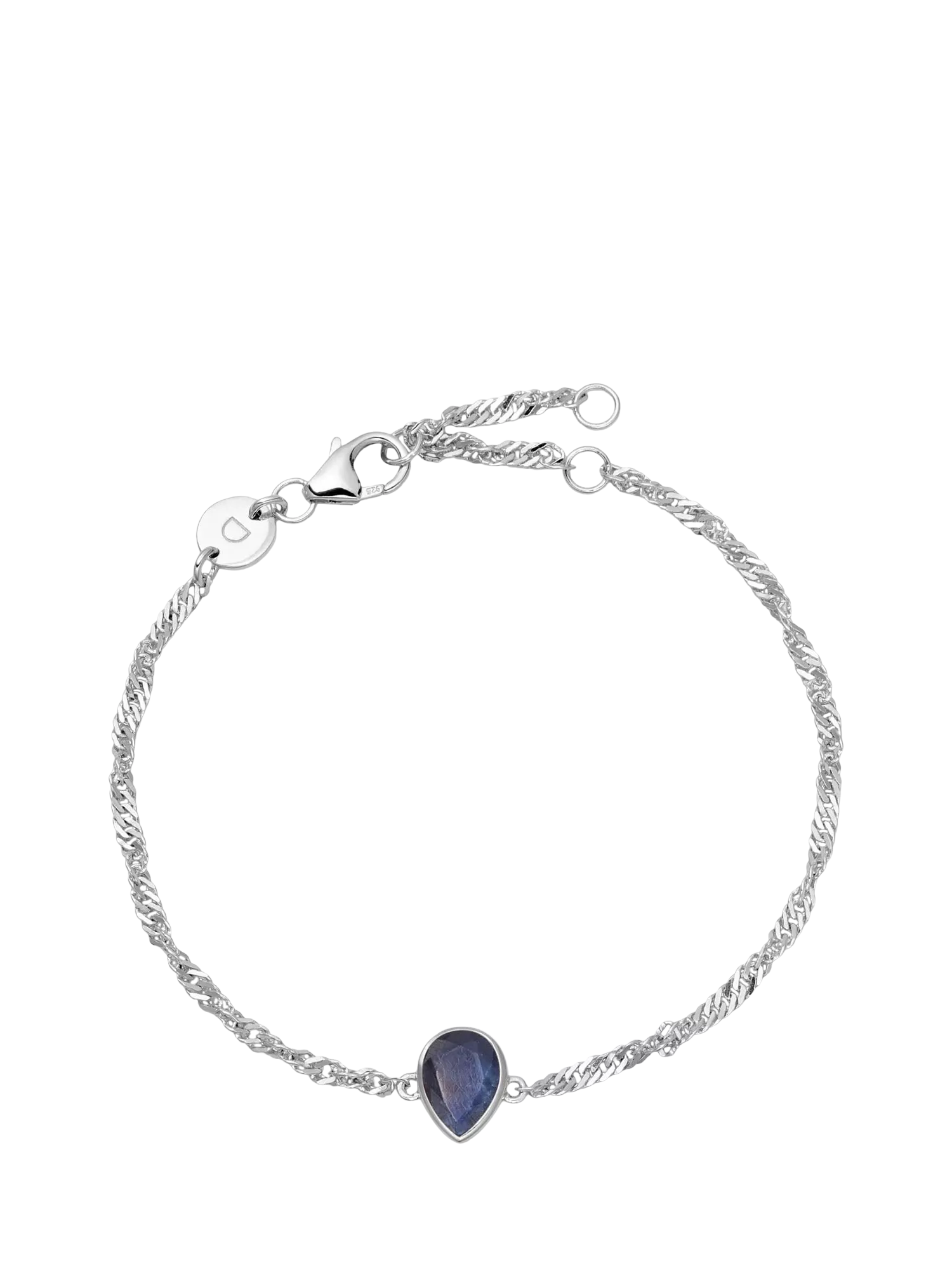 Daisy London Birthstone Bracelet September Sapphire