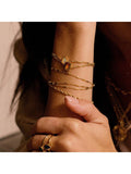 Daisy London birthstone bracelet October opal, imported from the UK