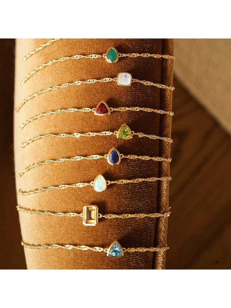 Daisy London birthstone bracelet October opal, imported from the UK