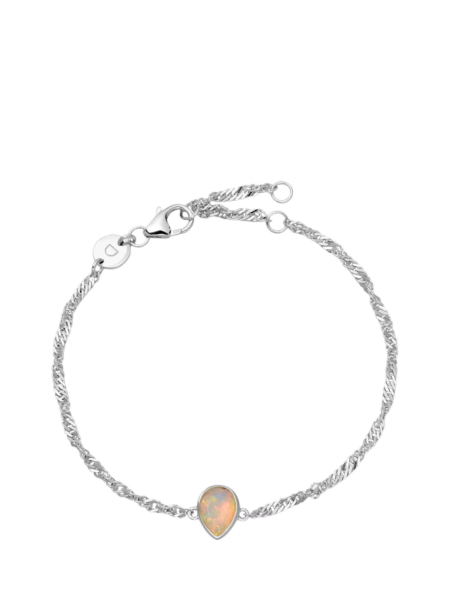 Daisy London October Opal Birthstone Bracelet