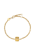 Daisy London Citrine birthstone bracelet gold plated, imported from the UK