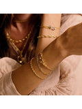 Daisy London Citrine birthstone bracelet gold plated, imported from the UK