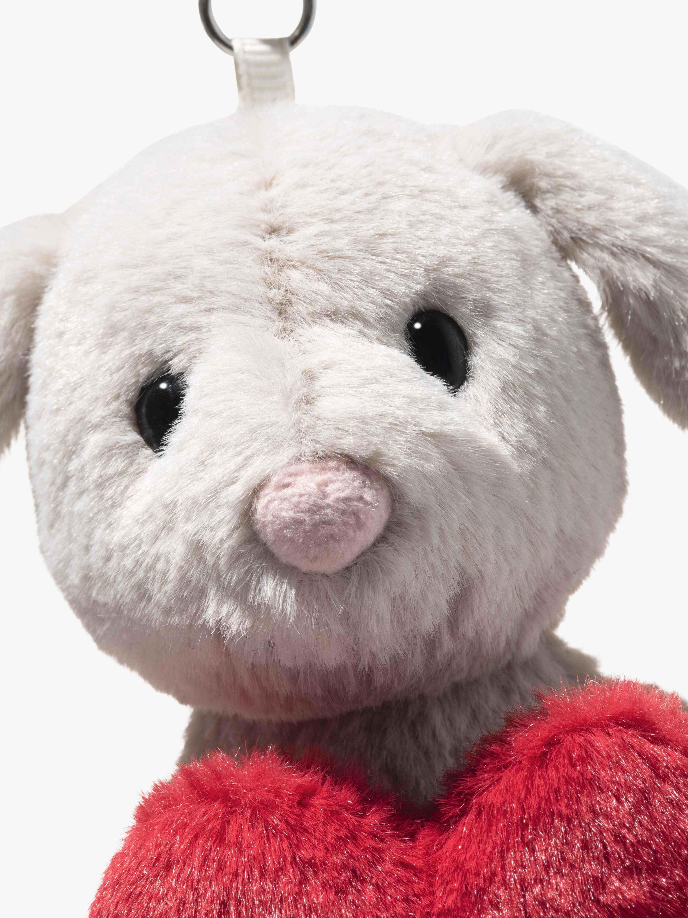 Steiff Hoppie plush rabbit love pendant 15cm, UK version