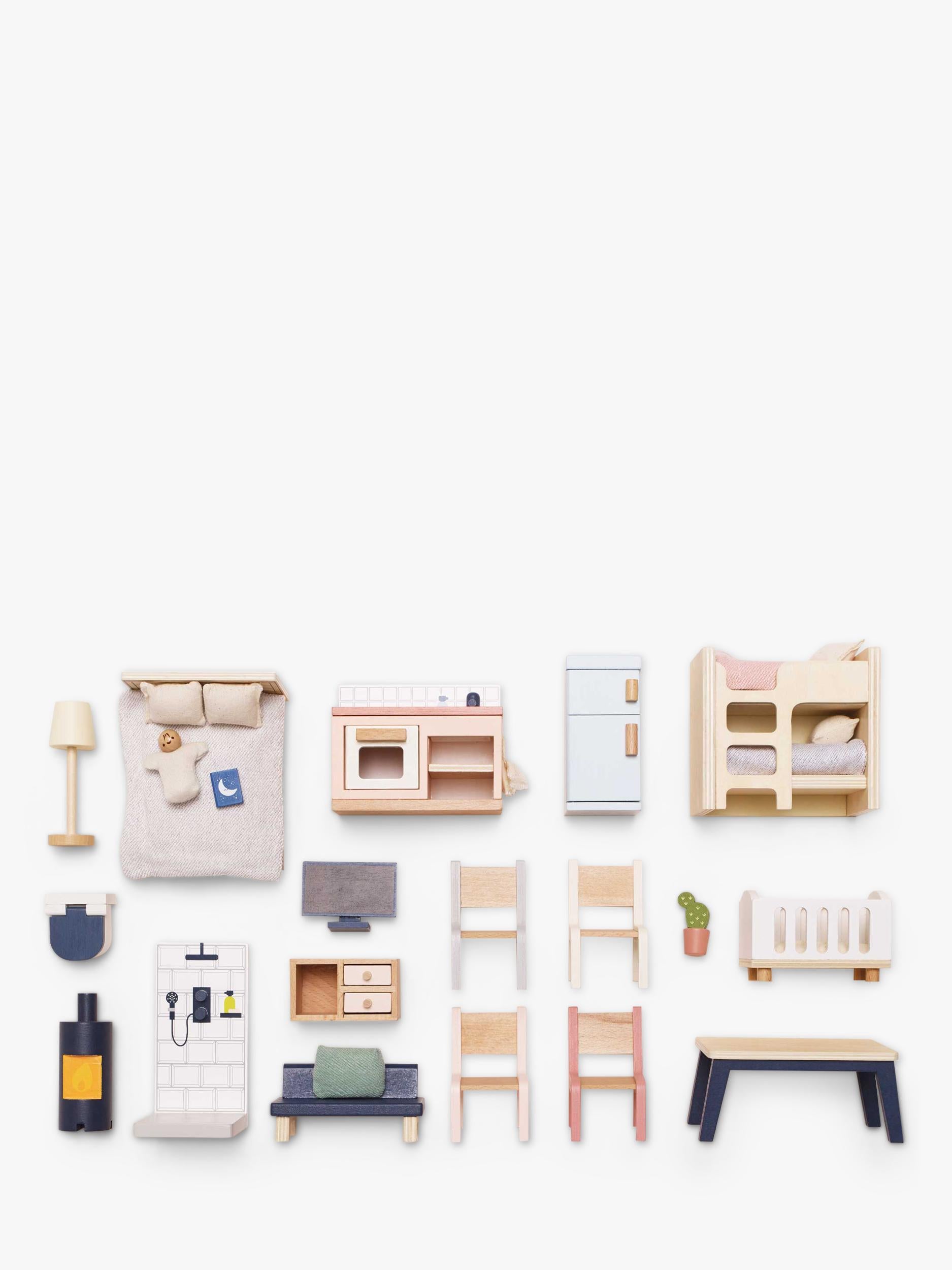Le Toy Van dollhouse furniture set 35-piece, imported from the UK