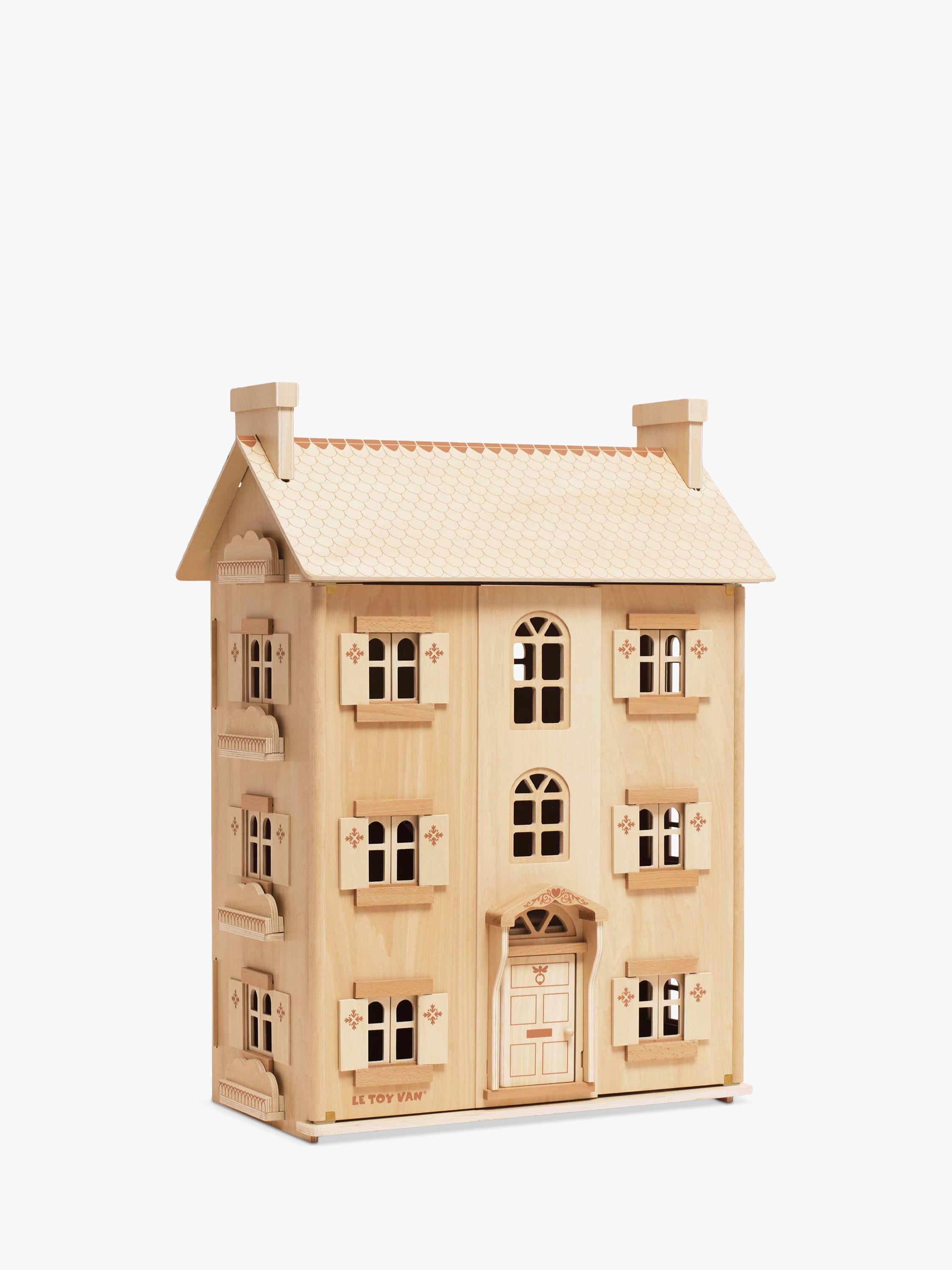 Le Toy Van natural wood grand dollhouse, FSC certified, UK version