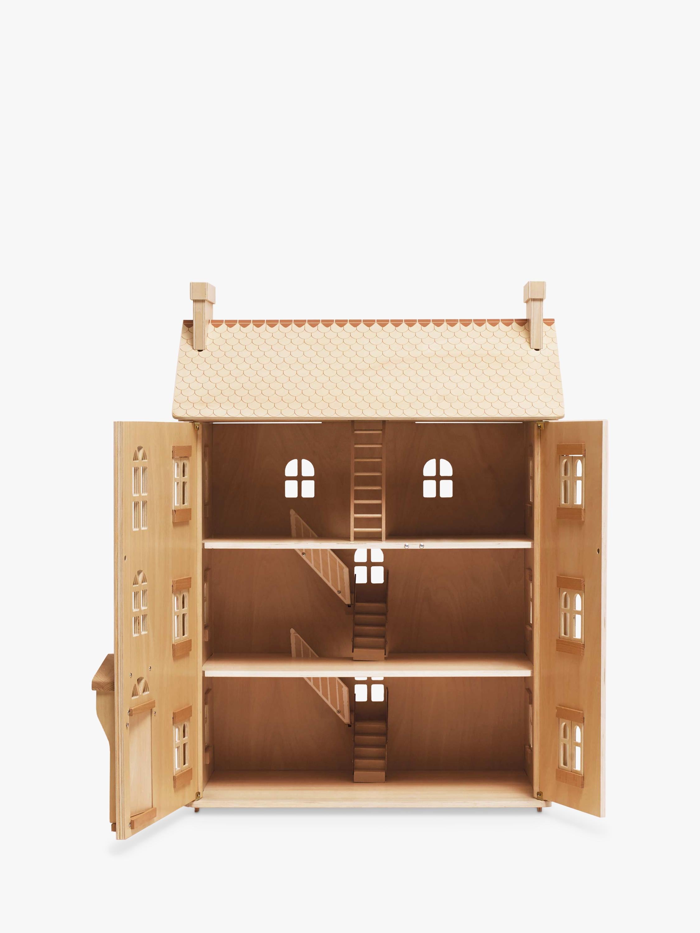 Le Toy Van natural wood grand dollhouse, FSC certified, UK version