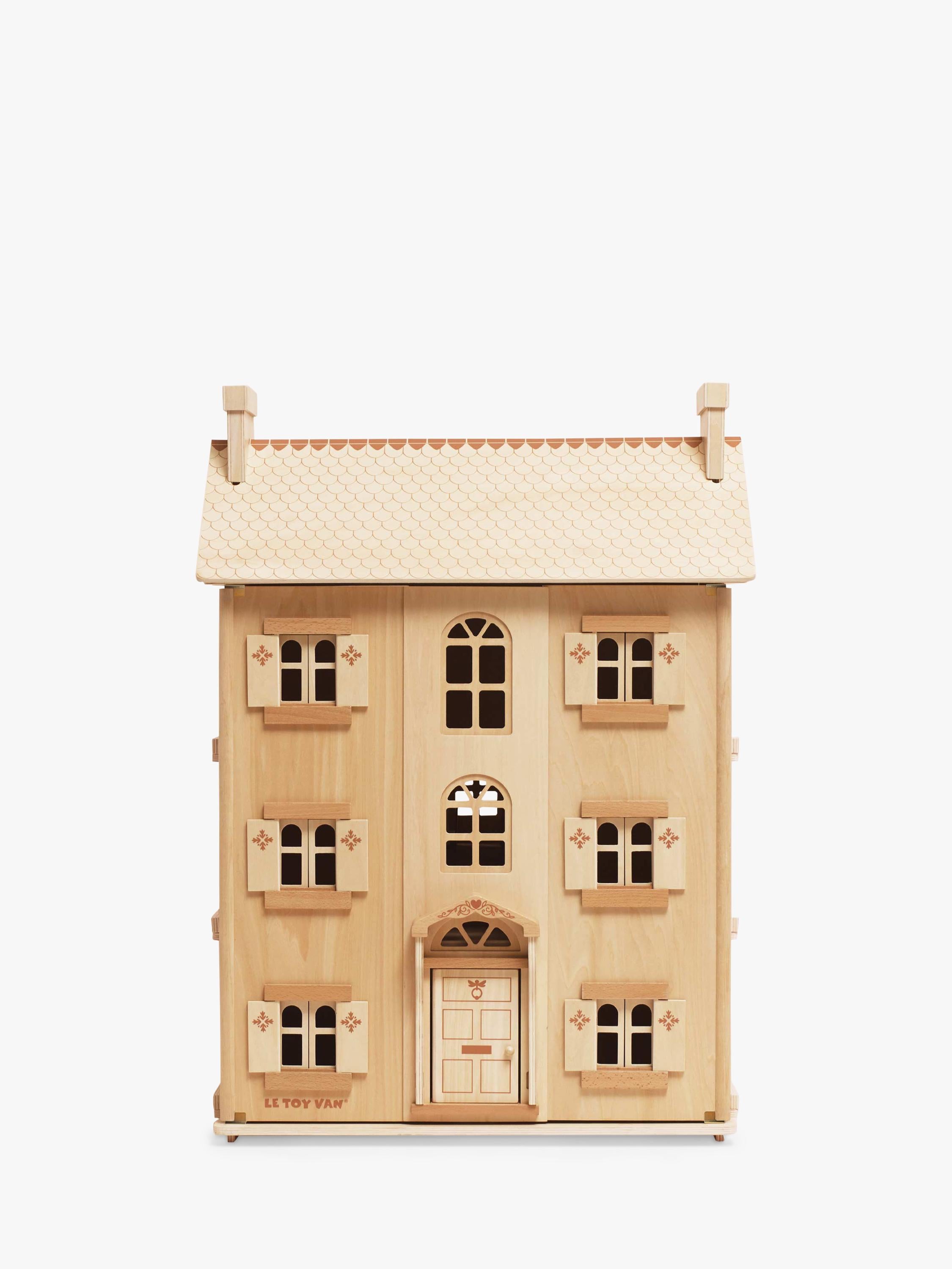 Le Toy Van natural wood grand dollhouse, FSC certified, UK version