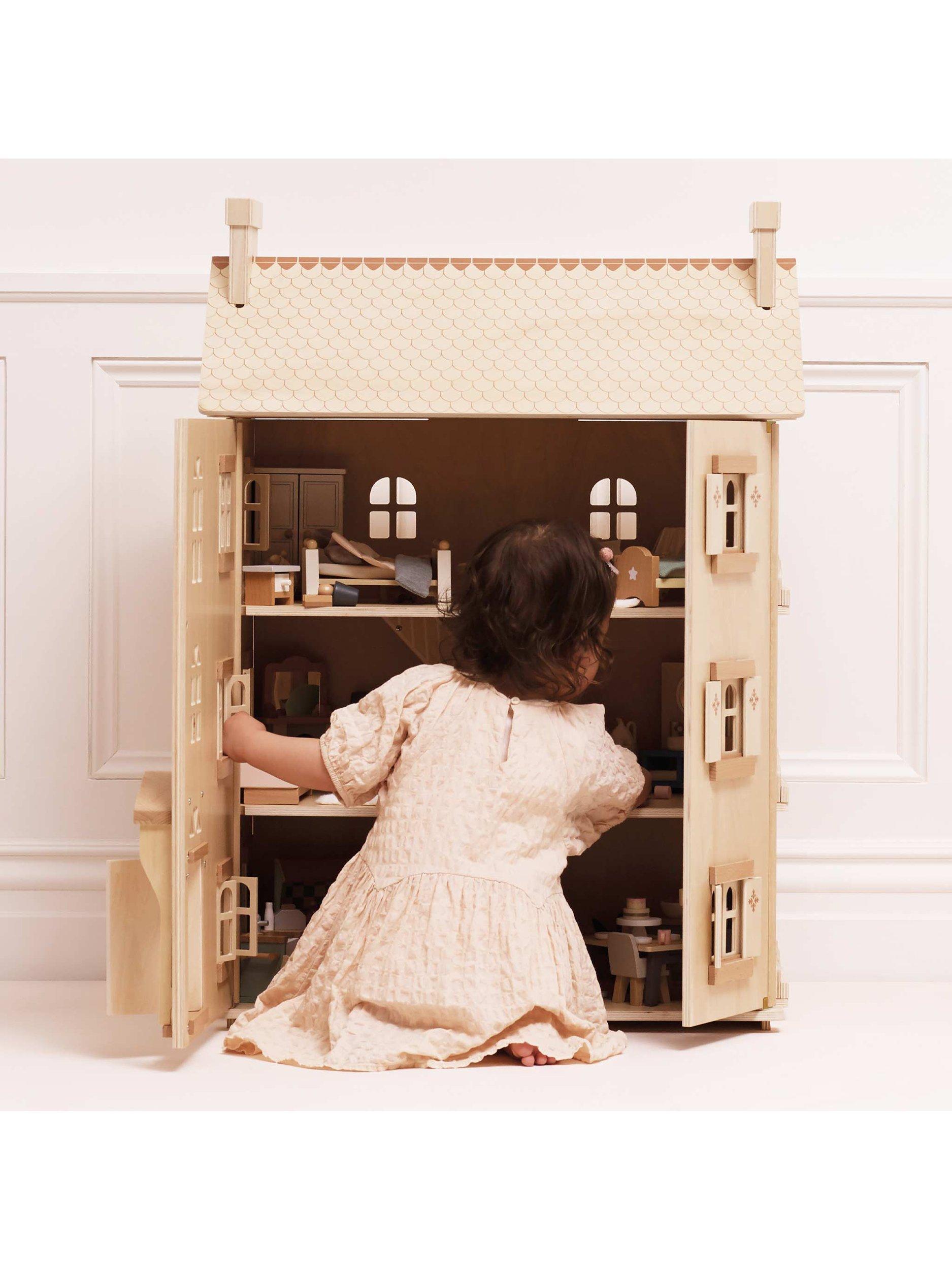 Le Toy Van natural wood grand dollhouse, FSC certified, UK version