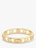 Coach bangle bracelet in chalk with gold toned metal and enamel, UK version