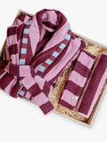 TBCo relaxation gift set burgundy stripe, imported from the UK