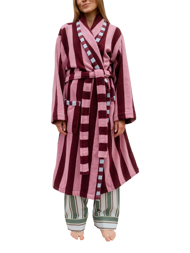TBCo relaxation gift set burgundy stripe, imported from the UK