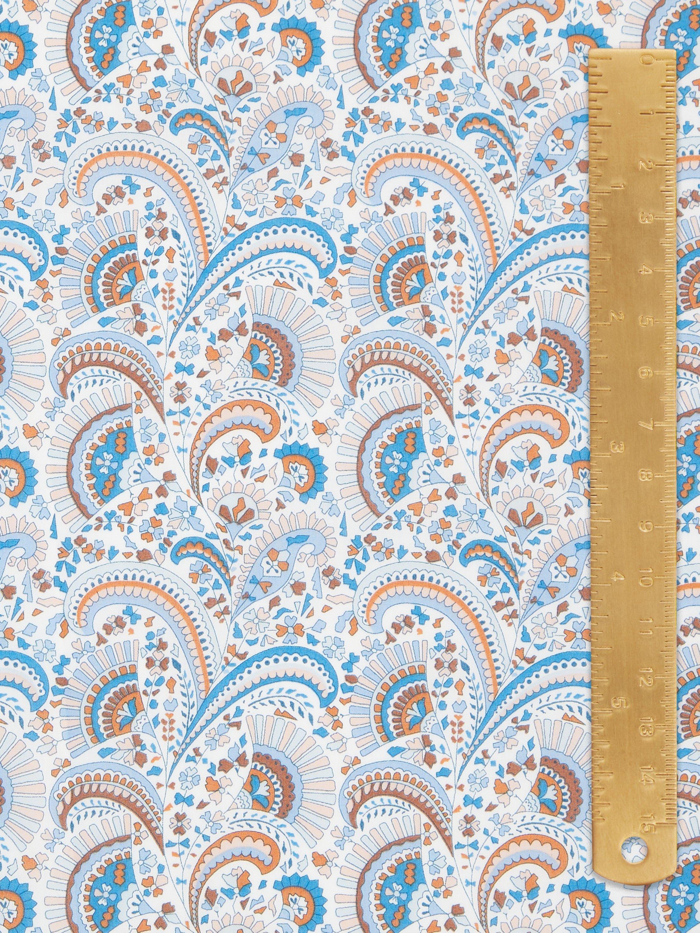 Liberty Fabrics Jasvinder paisley fabric multi colour (British brand)