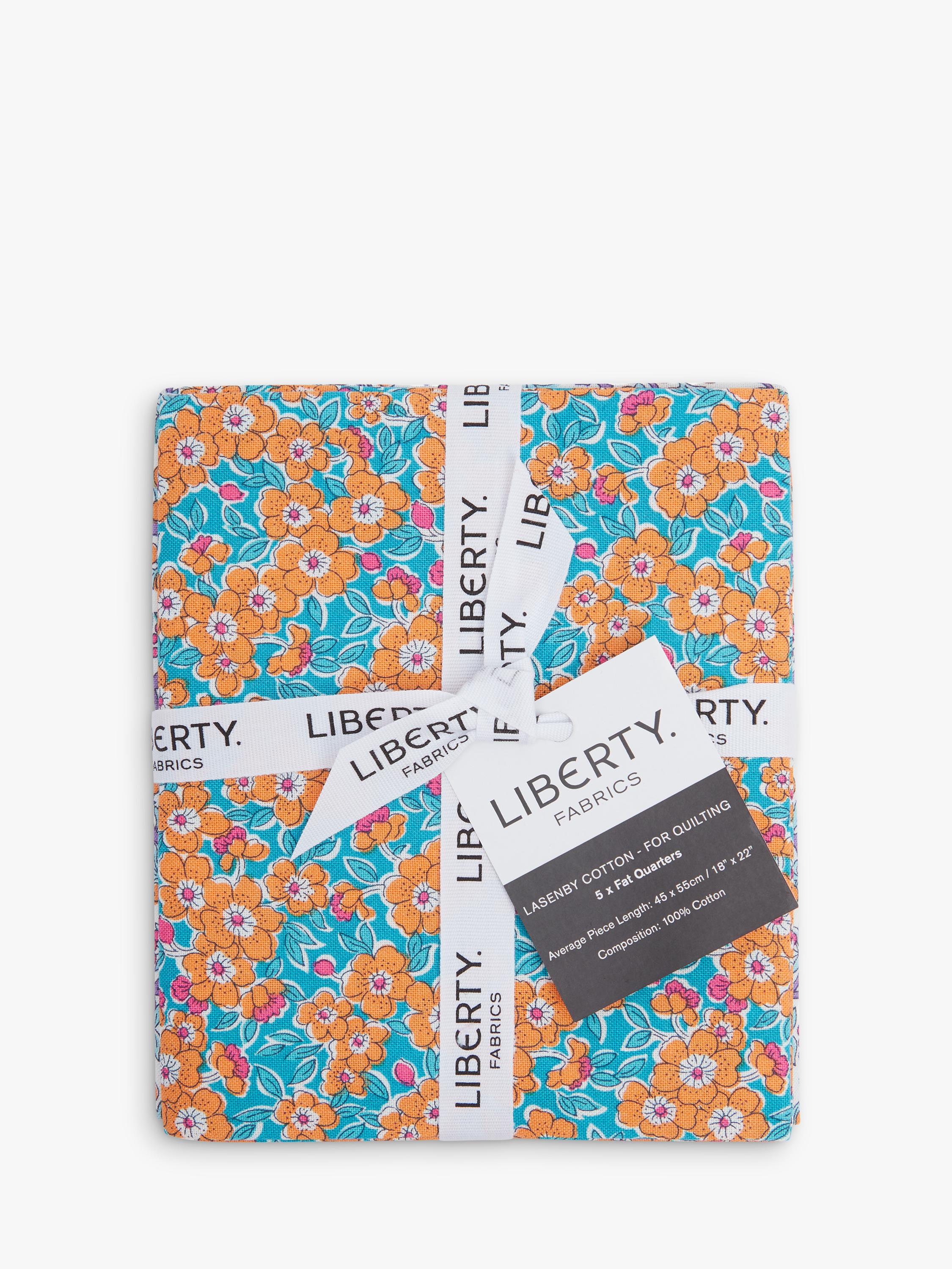 Liberty Fabrics cotton fat quarter quilting fabric Lilac pack of 5 (British brand)