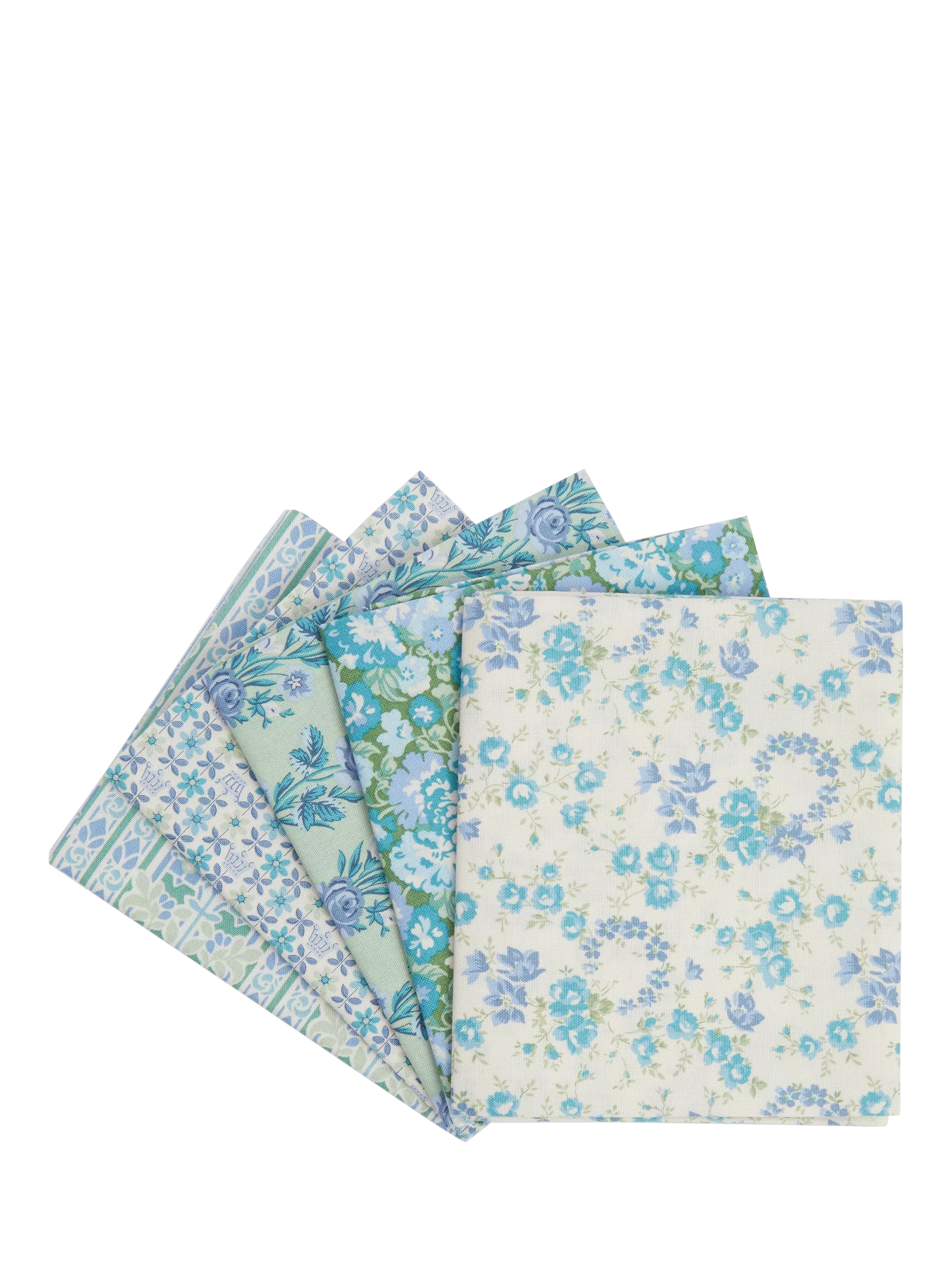 Liberty Fabrics Palace Gardens fat quarter blue green - British product