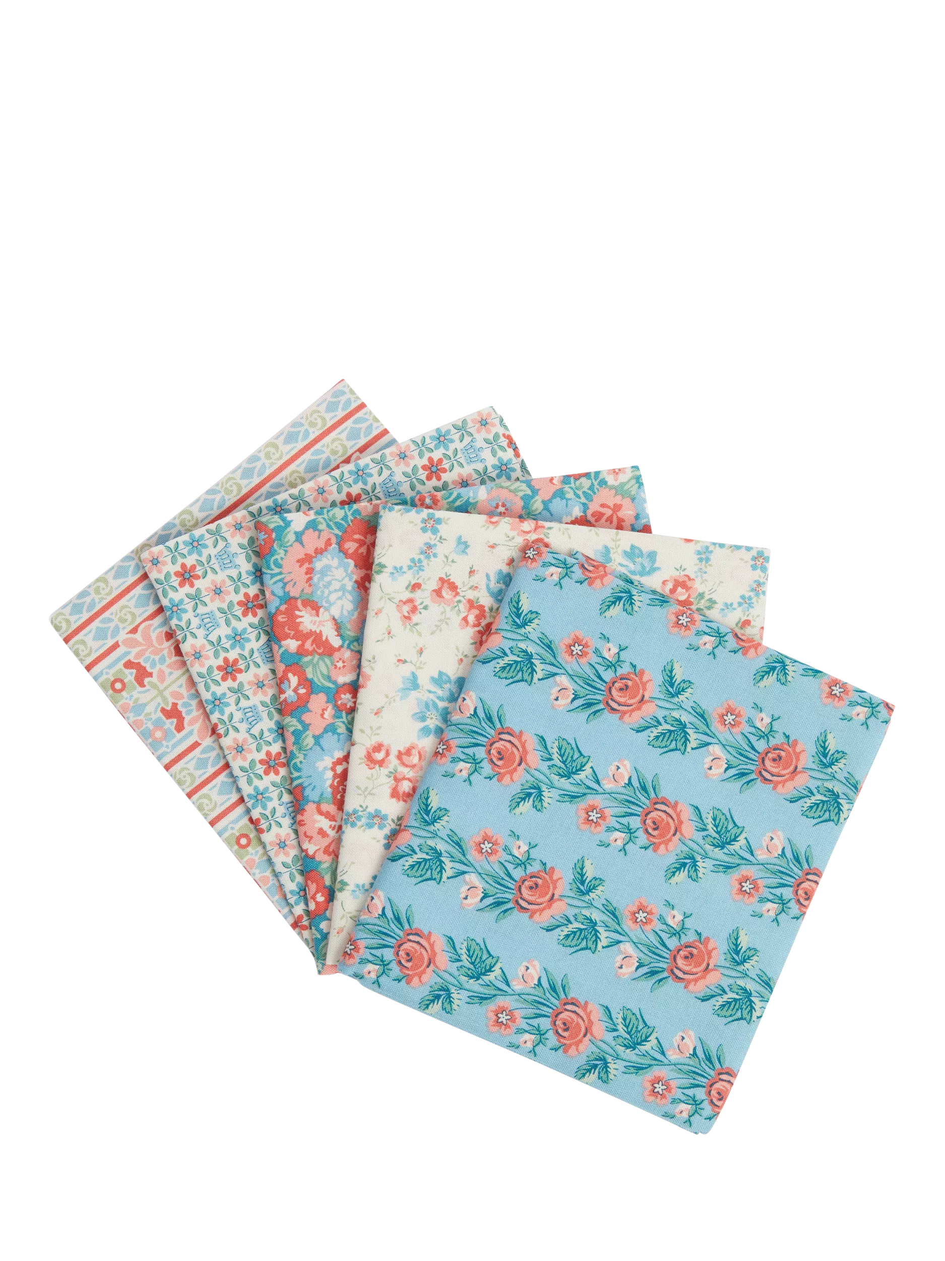 Liberty Fabrics Palace Gardens Lasenby cotton fat quarter fabric pack, imported from the UK