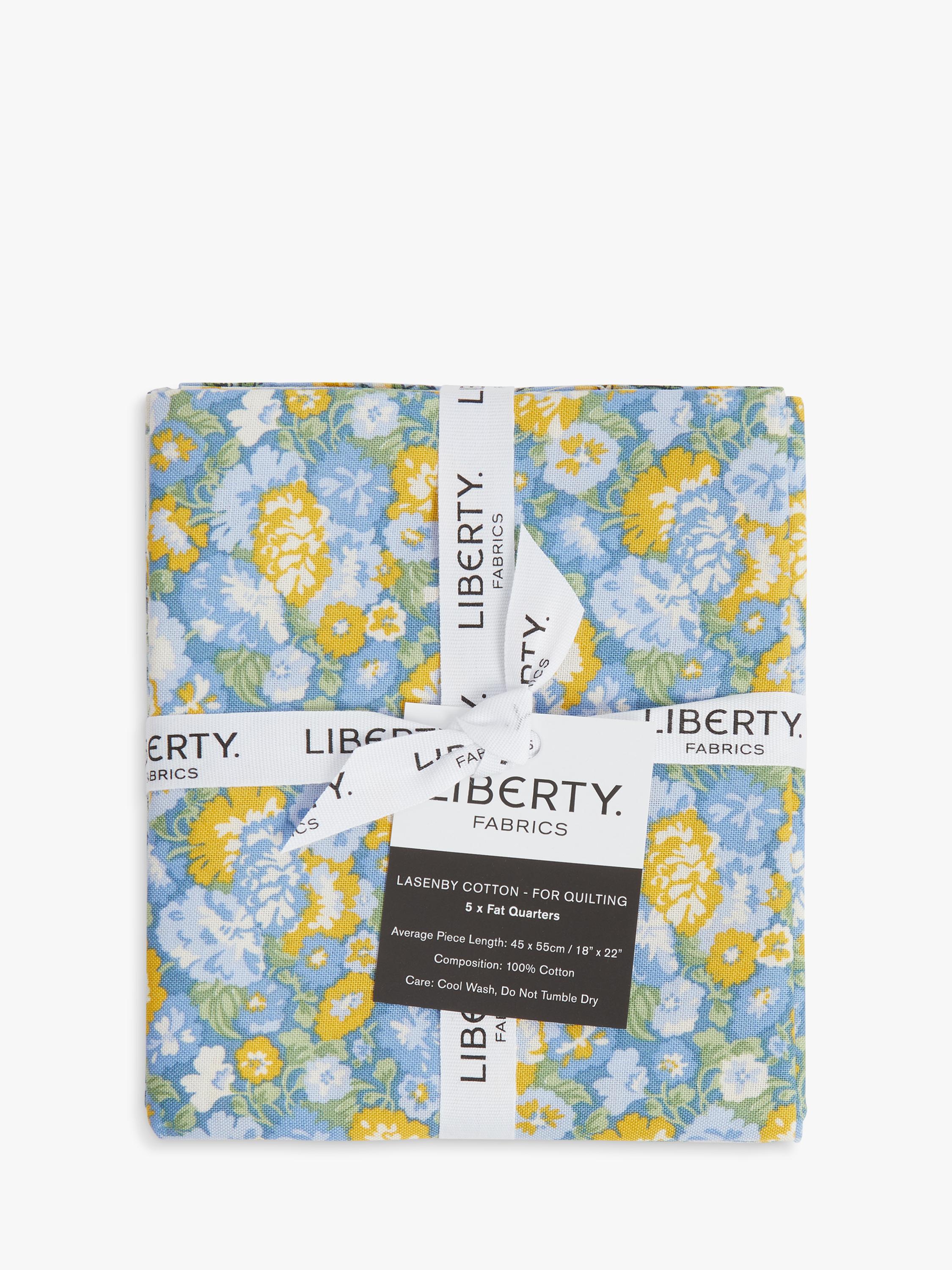 Liberty Palace Gardens fat quarter pack blue yellow, imported from UK