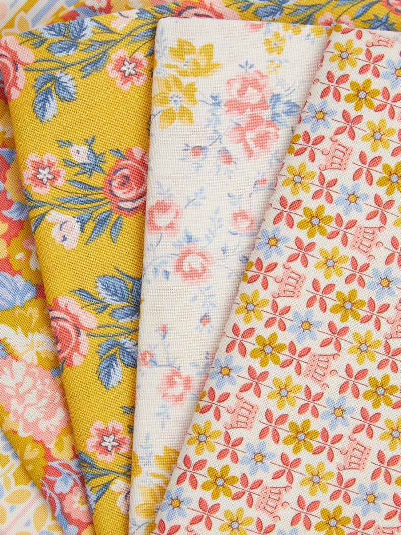 Liberty Fabrics Palace Gardens cotton fat quarter pack - British product