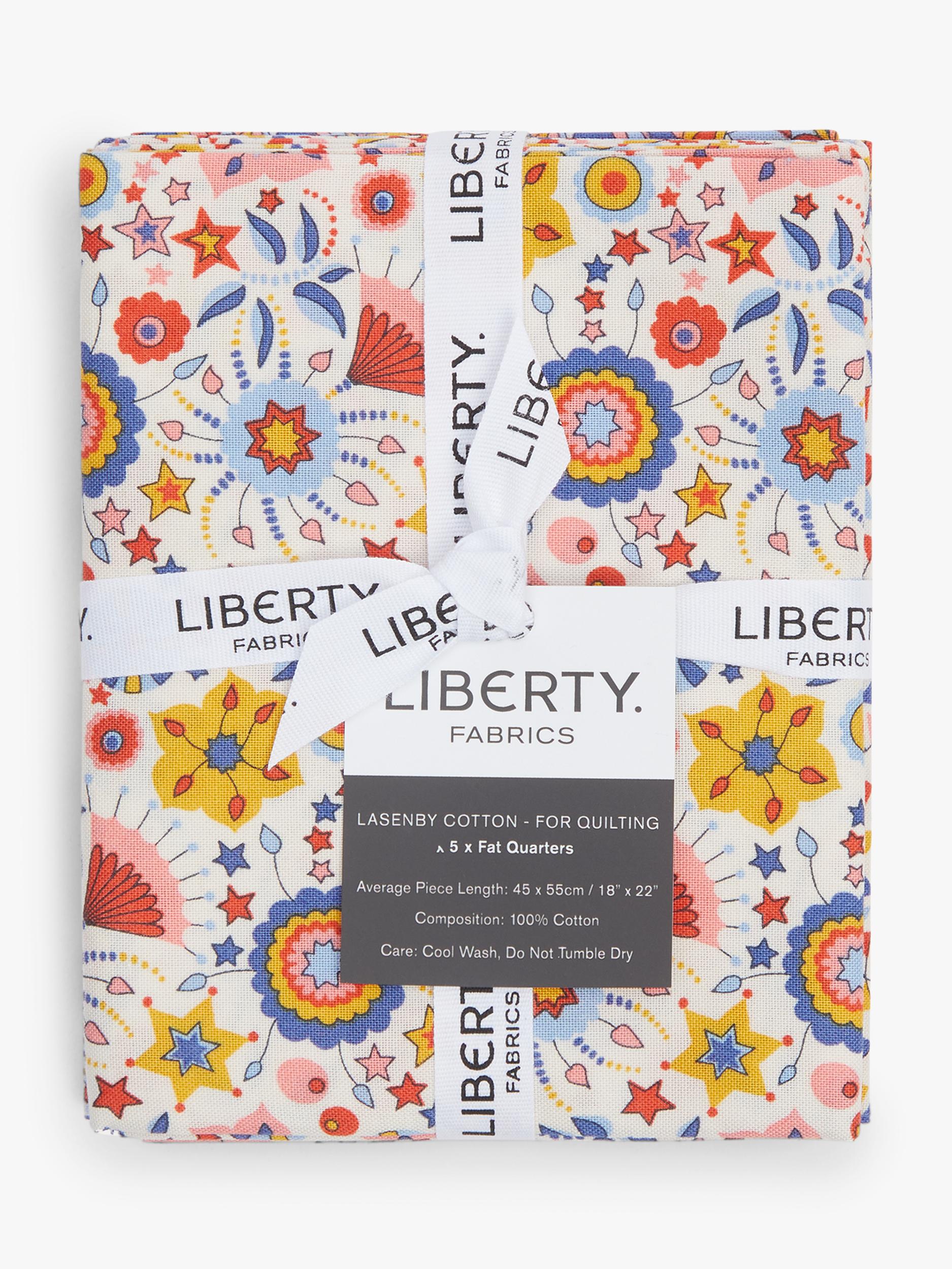 Liberty Fabrics fat quarter pack 5 blue red - British product