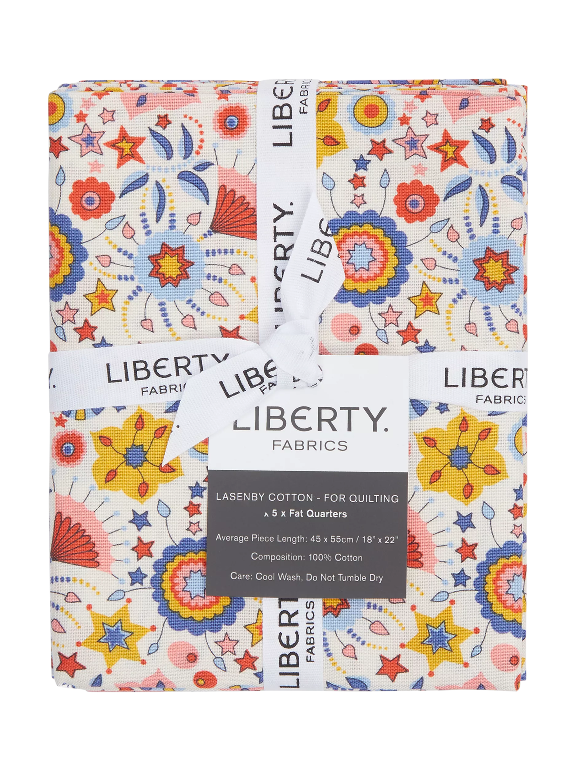Liberty Fabrics fat quarter pack 5 blue red - British product