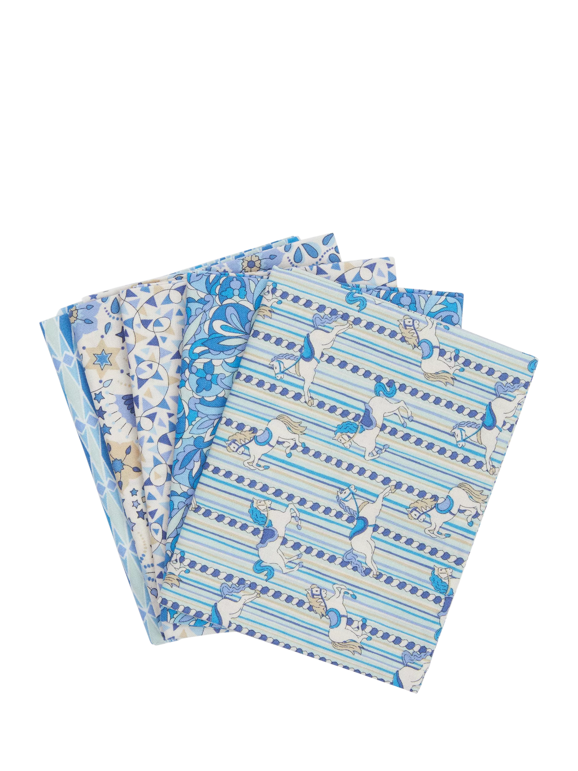 Liberty Fabrics Summer Fair fat quarter quilting fabric pack blue - British product