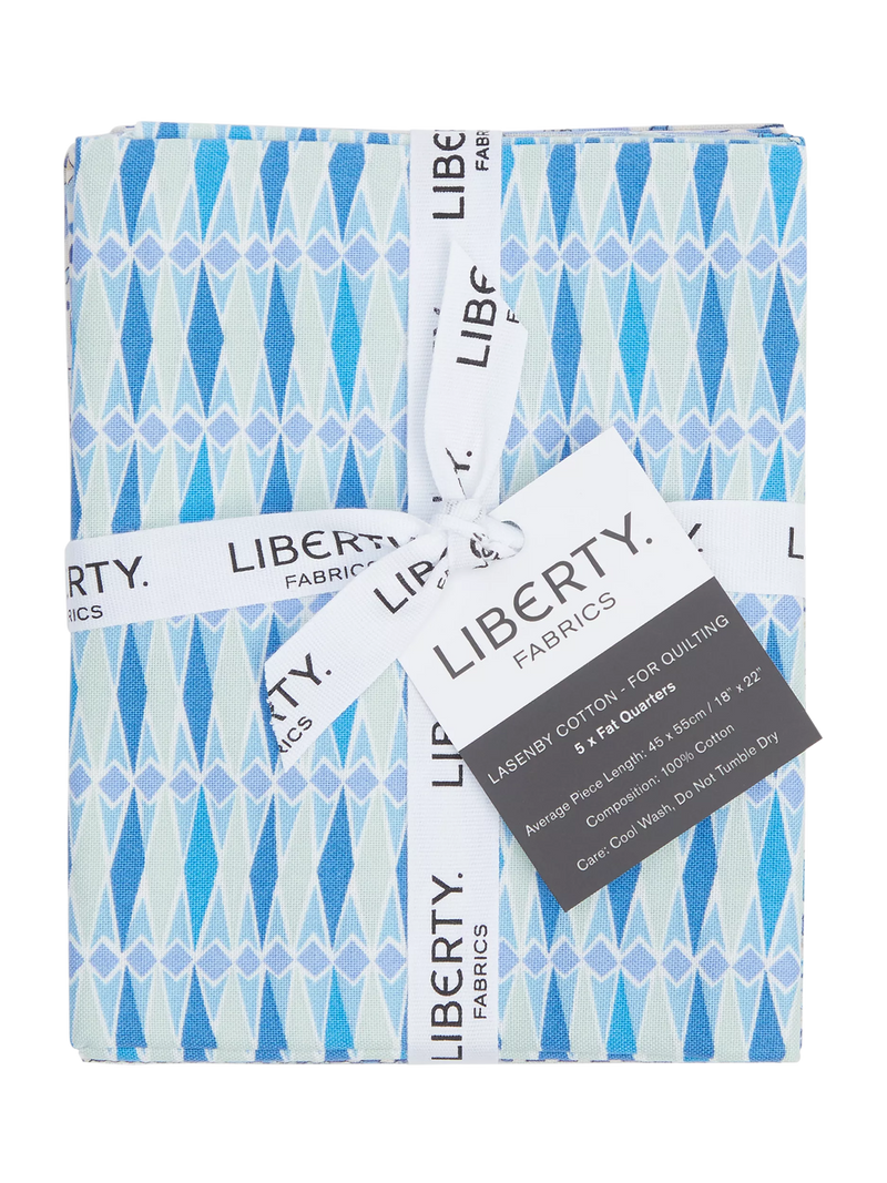 Liberty Fabrics Summer Fair fat quarter quilting fabric pack blue - British product