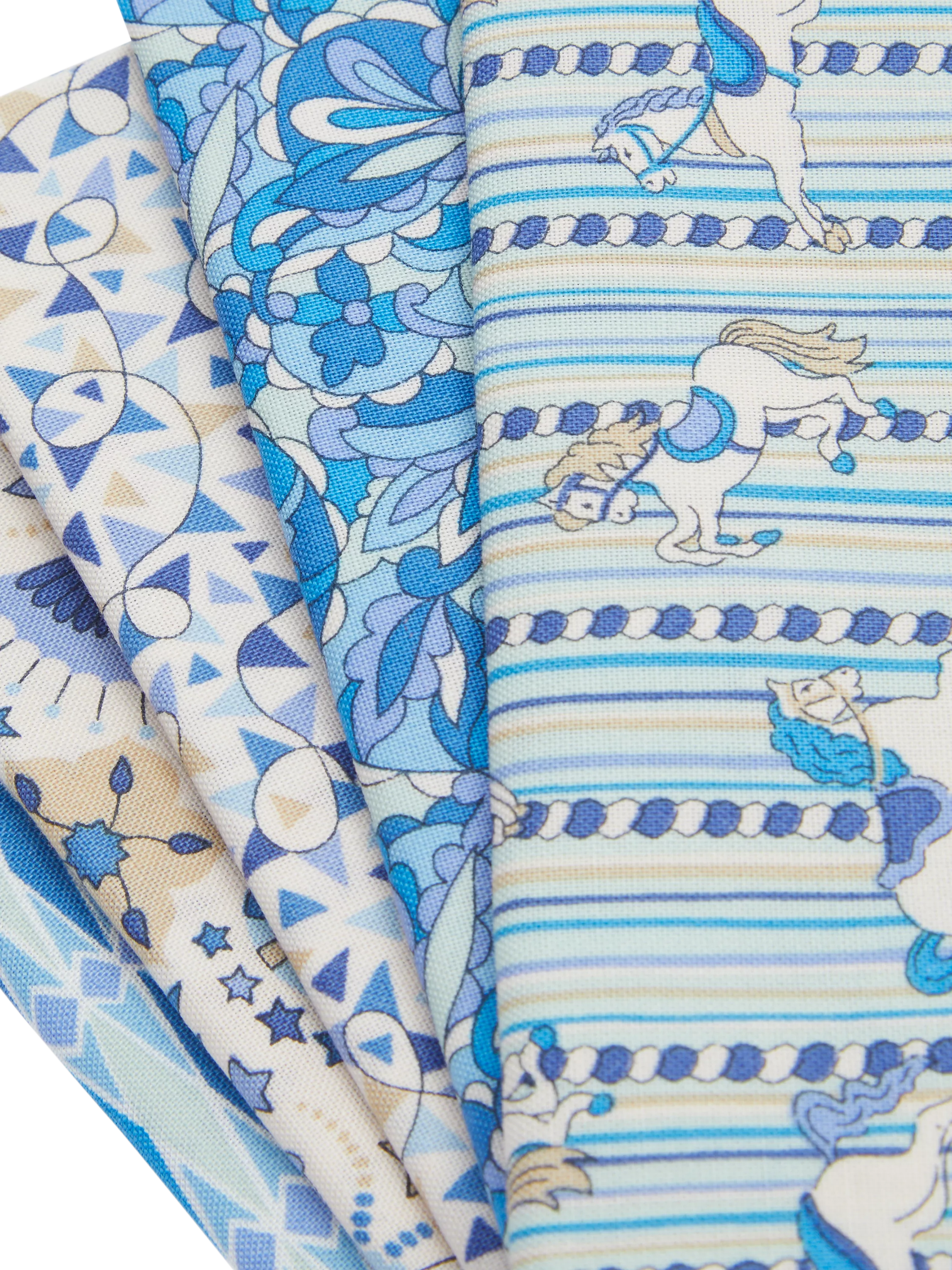 Liberty Fabrics Summer Fair fat quarter quilting fabric pack blue - British product