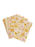 Liberty Fabrics Summer Fair yellow quilting fat quarter pack (British brand)