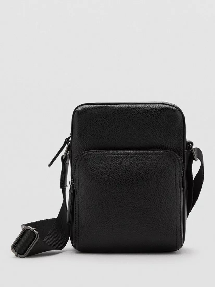 Mango Park Messenger Bag in black, imported from the UK