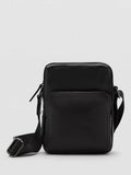 Mango Park Messenger Bag in black, imported from the UK