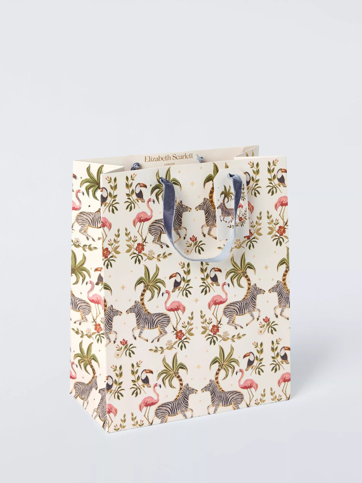 Elizabeth Scarlett jungle zebra medium gift bag (British brand)