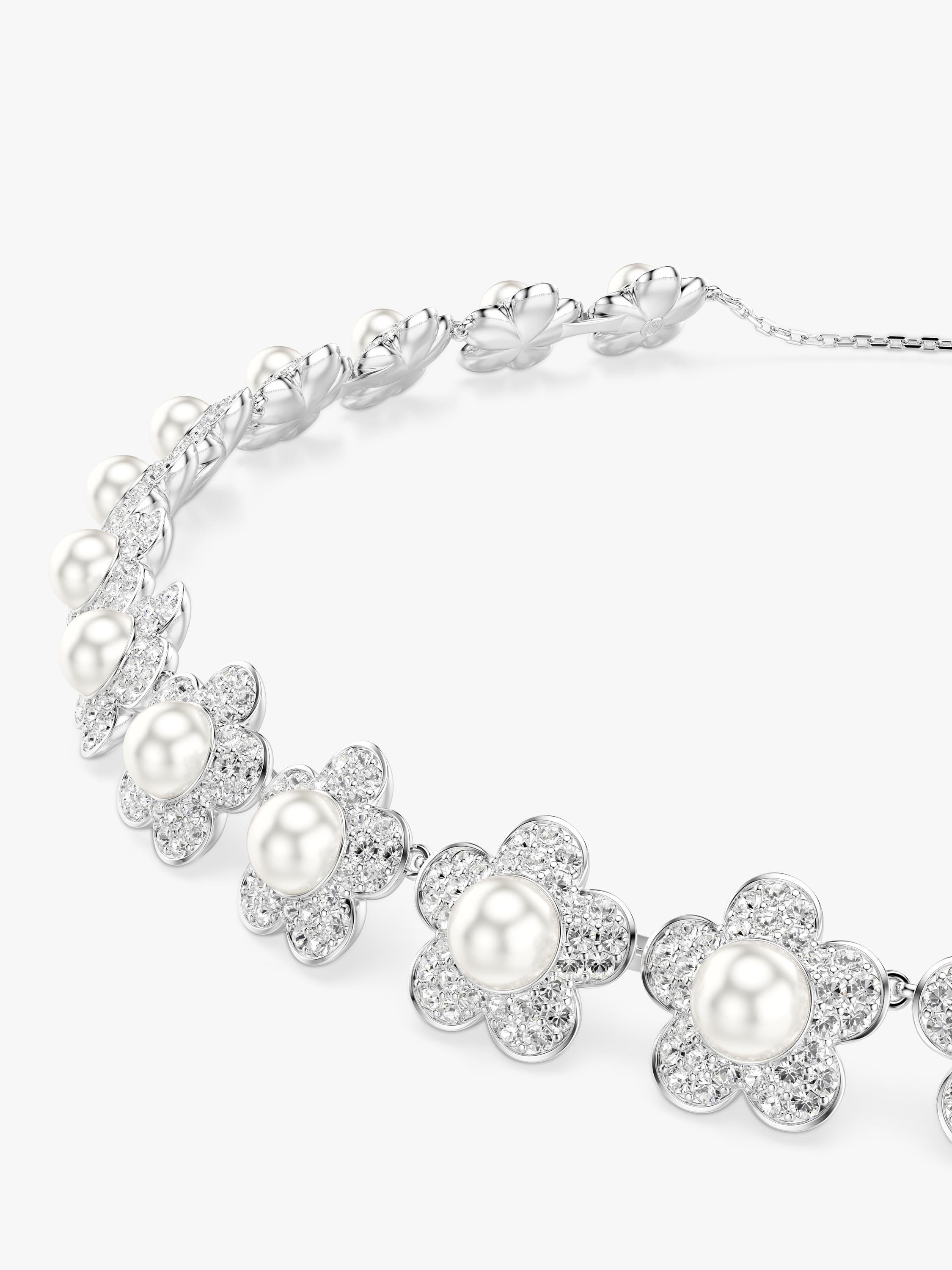 Swarovski Ariana Grande crystal pearl flower choker, imported from the UK