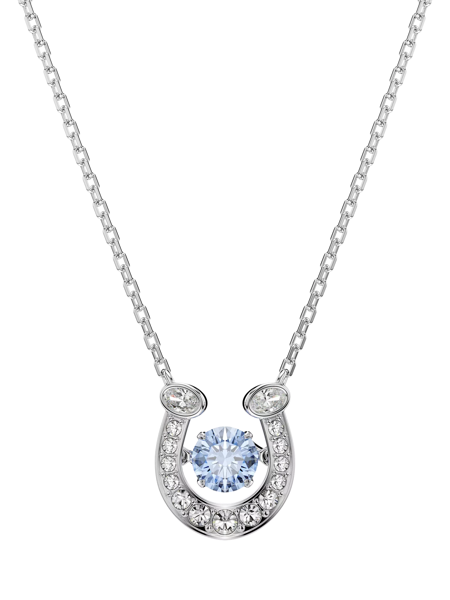 Swarovski blue horseshoe pendant necklace, UK version