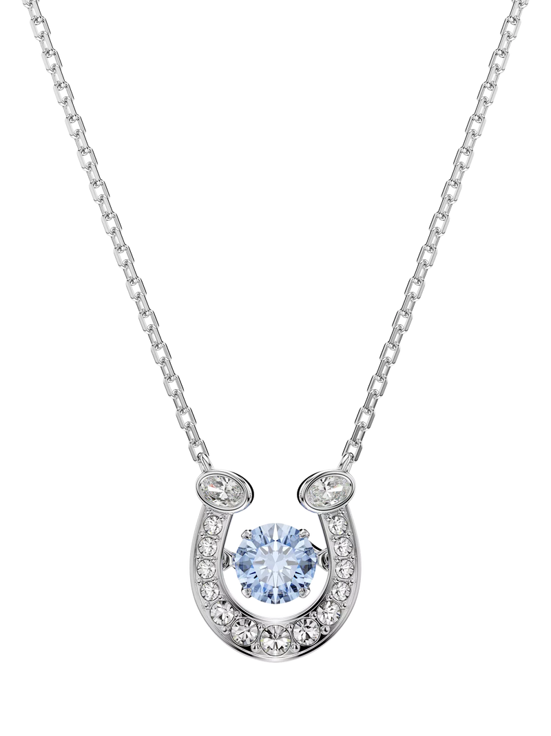 Swarovski blue horseshoe pendant necklace, UK version