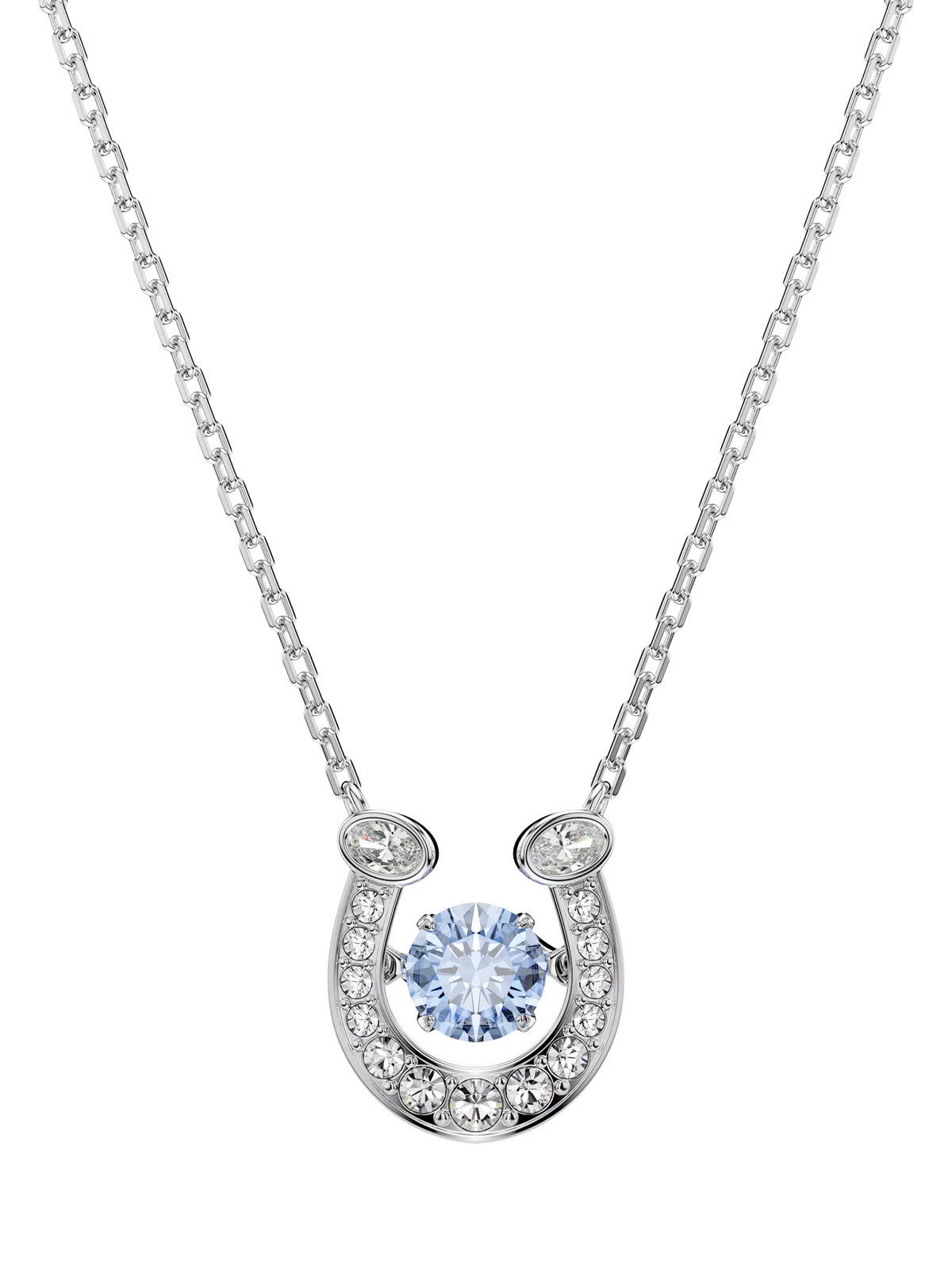 Swarovski blue horseshoe pendant necklace, UK version