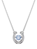 Swarovski blue horseshoe pendant necklace, UK version