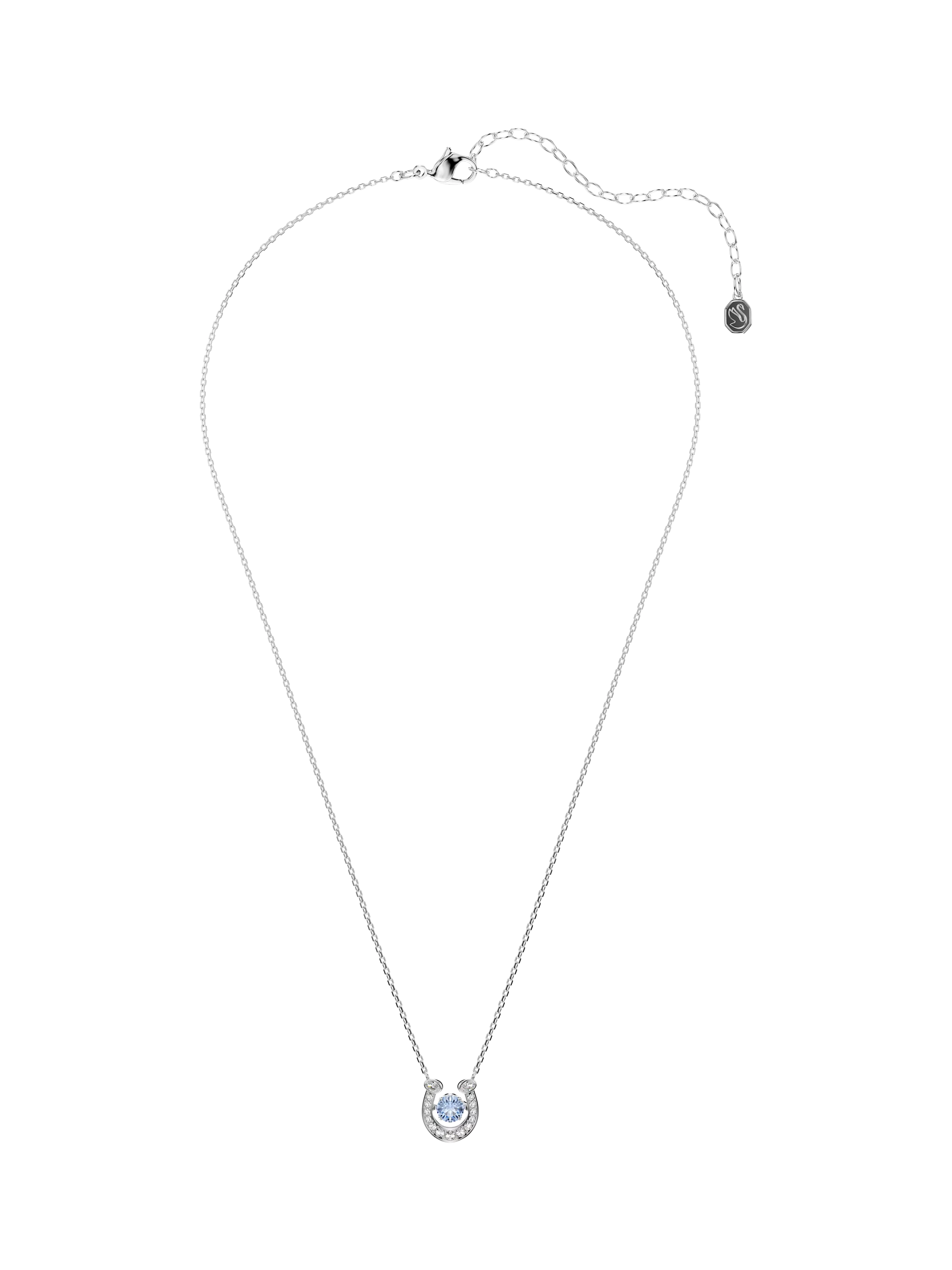 Swarovski blue horseshoe pendant necklace, UK version