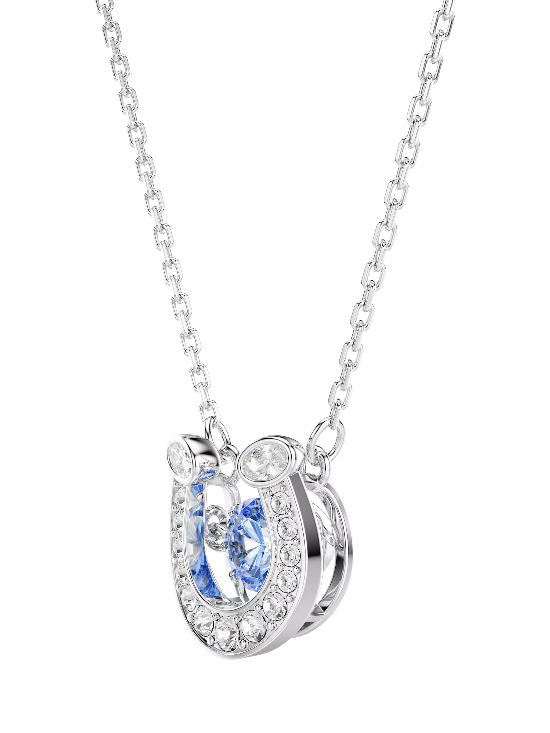 Swarovski blue horseshoe pendant necklace, UK version