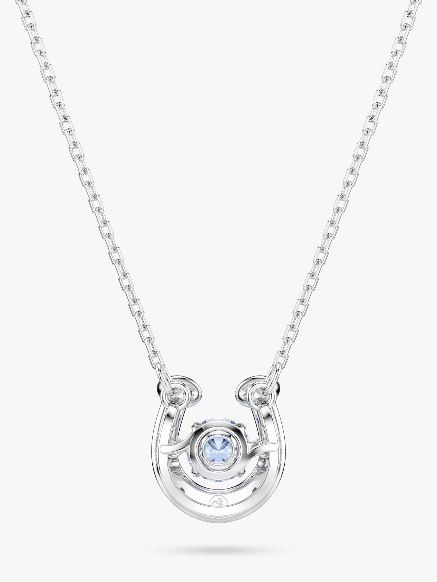 Swarovski blue horseshoe pendant necklace, UK version