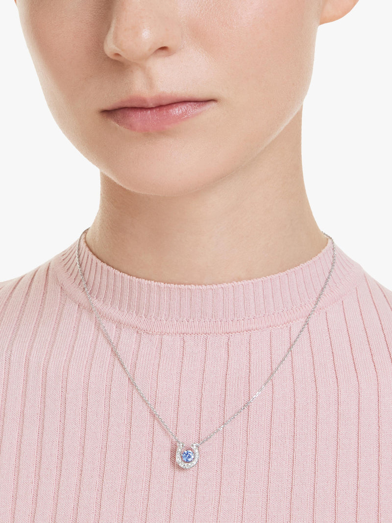 Swarovski blue horseshoe pendant necklace, UK version