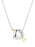 Swarovski crystal heart and arrow pendant necklace, imported from the UK